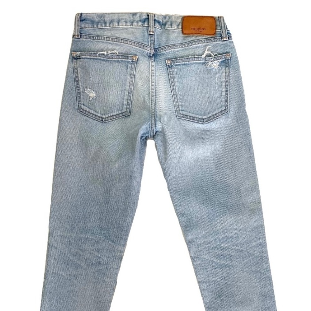 MOUSSY VINTAGE Vivian Distressed Skinny Jeans In Light Blue SIZE 25 - Picture 9 of 15
